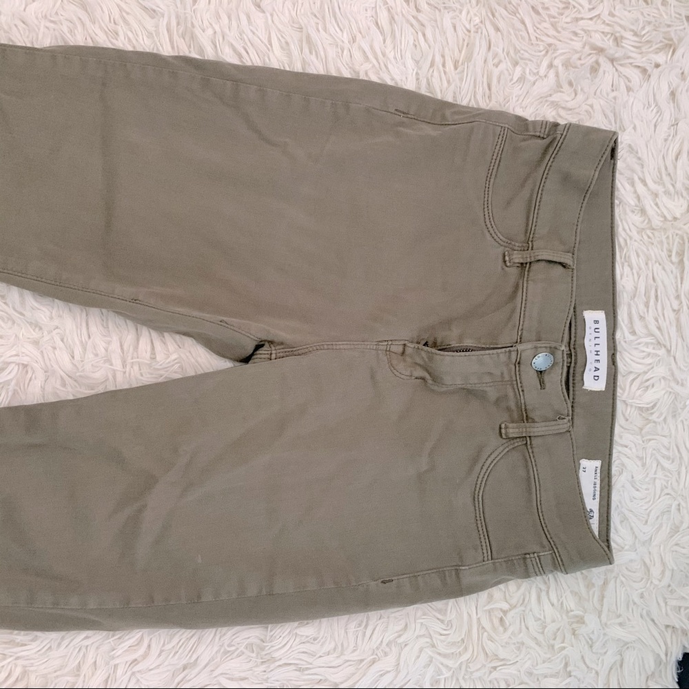 Skinny olive jagging